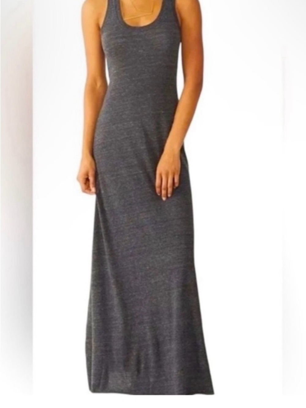 Johnny was Calme Gray Razorback Tank dress - Large